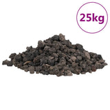 Volcanic Rocks 25 kg Black 1-2 cm 3217181