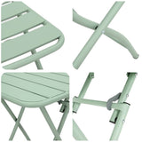 Bistro Set 3 pcs Green Steel 42002952