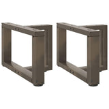 Coffee Table Legs T-Shaped 2 pcs Black 40x25x cm Steel 4013007
