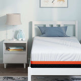 Mattress White and Grey 80 x 160 cm Memory Foam 4106298