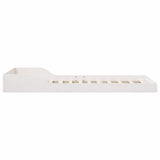 Bed Frame White 100 x 210 cm Solid Pine Wood 873350