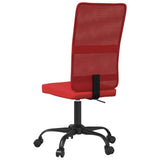 Office Chair Height Adjustable Wine Red Mesh Fabric 353012