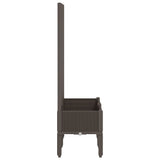 Garden Planter with Trellis Brown 80x40x142 cm PP 367925