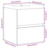 2 Piece Bathroom Furniture Set Sonoma Oak Engineered Wood 3325032