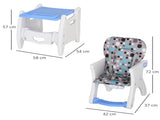2 in 1 Convertible Baby High Chair Toddler Table Chair Infant Feeding Seat Removable Food Tray T3398P348581