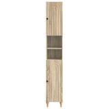 Bathroom Cabinet with Open Shelf ALKMAAR Sonoma Oak 896157