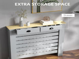 95.5H x 111Wcm Radiator Cover, with Drawer - Grey T3398P343250
