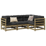 4 Piece Garden Sofa Set Impregnated Wood Pine 3299411