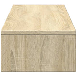 Monitor Stand with Drawers Sonoma Oak 100x27x15 cm Engineered Wood 854672