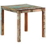 ZNTS Dining Table 82x80x76 cm Solid Reclaimed Wood 337267