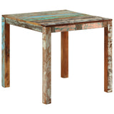 ZNTS Dining Table 82x80x76 cm Solid Reclaimed Wood 337267