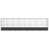 Aviary with Extension Silver 834.5x107x212 cm Steel 3214269