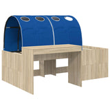 Bed Frame with Tunnel 3 pcs Sonoma Oak and Blue Engineered Wood 3423649