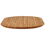 Table Top 120 x 70 x 3.5 cm Oval Solid Teak Wood Natural 42033164