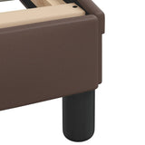 Bed Frame without Mattress "Zadar" Brown 200x200 cm Faux Leather 3208207