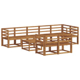 Outdoor Sofa Set 9 pcs Natural Solid Acacia Wood 3366587
