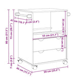 Kitchen Trolley OTTA 59x45x80 cm Solid Wood Pine 4013465