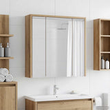 Bathroom Mirror Cabinet Artisian Oak 63.5 x 16 x 62.5 cm 889158