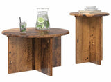 Side Table Set with Storage 2 pcs Old Wood Engineered Wood 8001035