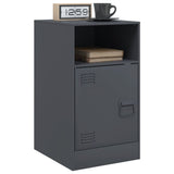 ZNTS Bedside Cabinets 2pcs Anthracite 34.5x39x62 cm Steel 841768