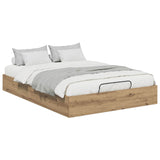 Ottoman Bed Frame Artisan Oak 120 x 190 cm Engineered Wood 3409292