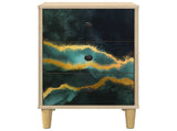 Bedside Cabinet WIJHE Sonoma Oak 36 x 33 x 60 cm 8007279