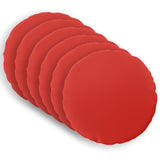 Throw Pillow 6 pcs HEERLEN Red Dia. 60 cm Polyester 929818