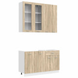 Kitchen Unit LYON 4 pcs Sonoma Oak Engineered Wood 3438365