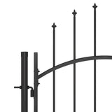 146321 Garden Gate "Woerden" Steel 1x2 m Black