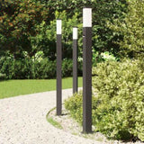 Bollard Lights with Sensor 3 pcs 110 cm Black IP44 4006082