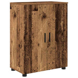 Bathroom Furniture Set 4 pcs Old Wood Engineered Wood and Metal 3393091