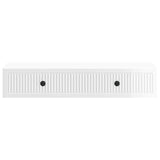 Wall-Mounted Side Table High Gloss White 87.5 x 34.5 x 17 cm 897989