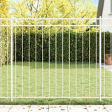 Fence Element ASSEN White 170 x 120 cm Steel 42003928