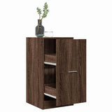 Apothecary Cabinet Brown Oak 40x41x77.5 cm Engineered Wood 855193