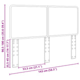 Headboard Concrete Grey Engineered wood 887883