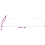 Desk Top 100x60x2.5 cm Solid Wood Pine 824440