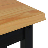 Console Table EKAI Black 112 x 35 x 76 cm Solid Pine Wood 42037017