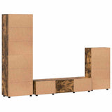 TV Cabinet Set FLORIN 3 pcs Smoked Oak Engineered Wood 3397979