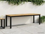 Garden Bench 108.5 x 35 x 45 cm Solid Acacia Wood Rectangular 901748
