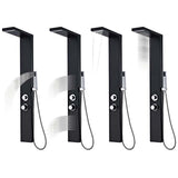 Shower Panel System Aluminium Matte Black 142373