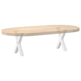 Coffee Table Legs X-Shaped 2 pcs White 37x cm Steel 4012873