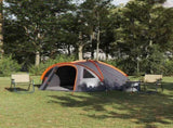 Dome Tent 4-Person 308 x 268 x 130 cm Grey and Orange Taffeta 42001010