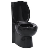WC Ceramic Toilet Bathroom Corner Toilet Black 141134