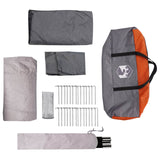 Tunnel Tent Grey and Orange 560 x 395 x 212 cm 42017441