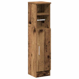 Bathroom Cabinet with Roll Holder Old Wood 20.5x22x90 cm 858504