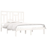 Bed Frame without Mattress White 120x190 cm Small Double Solid Wood 3104514