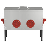 Chicken Feeder Silver 42 x 20.5 x 33 cm 15 kg Galvanised Steel 874656