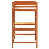Loft Bed without Mattress Wax Brown 90x200 cm Solid Wood Pine 842853