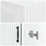 Toilet Cabinet HOORN High Gloss White 66 x 25.5 x 190 cm 897359