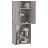 Highboard Grey Sonoma 69.5x34x180 cm Engineered Wood 3196049